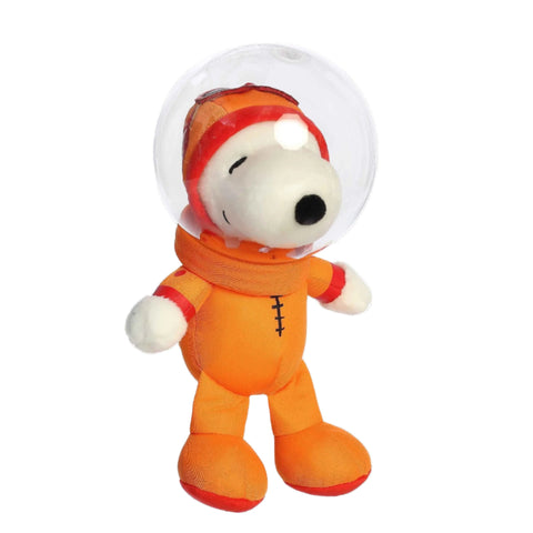 Snoopy wearing an "ASES" astronaut suit.