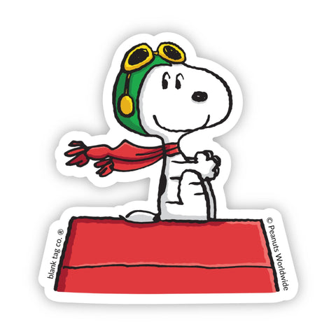 Flying Ace Snoopy Sticker