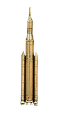 SLS Orion Rocket Bronze Pin